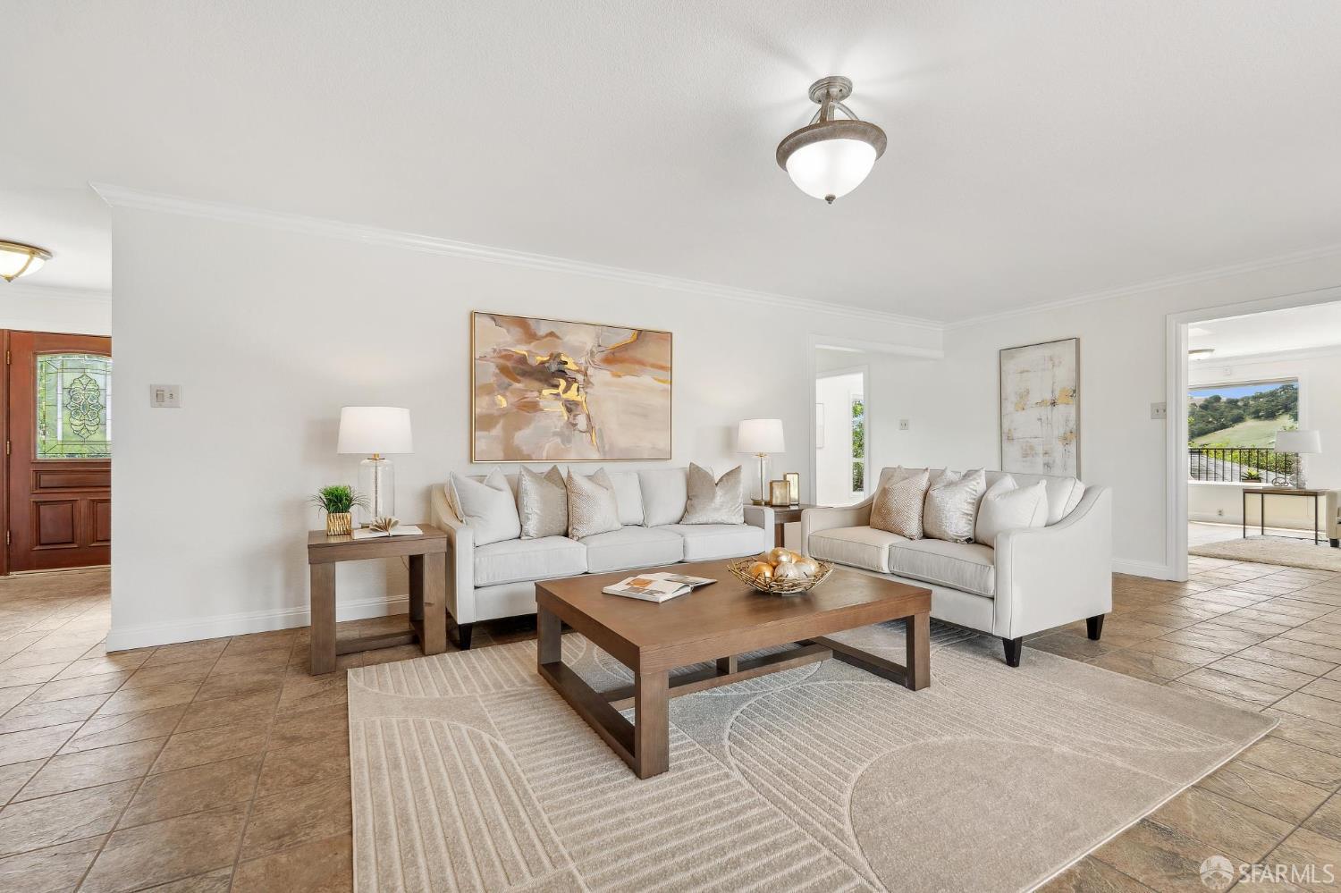 375 Montecillo Drive Walnut Creek, CA 94595 - Photo 29 of 79 a living room with furniture and wooden floor