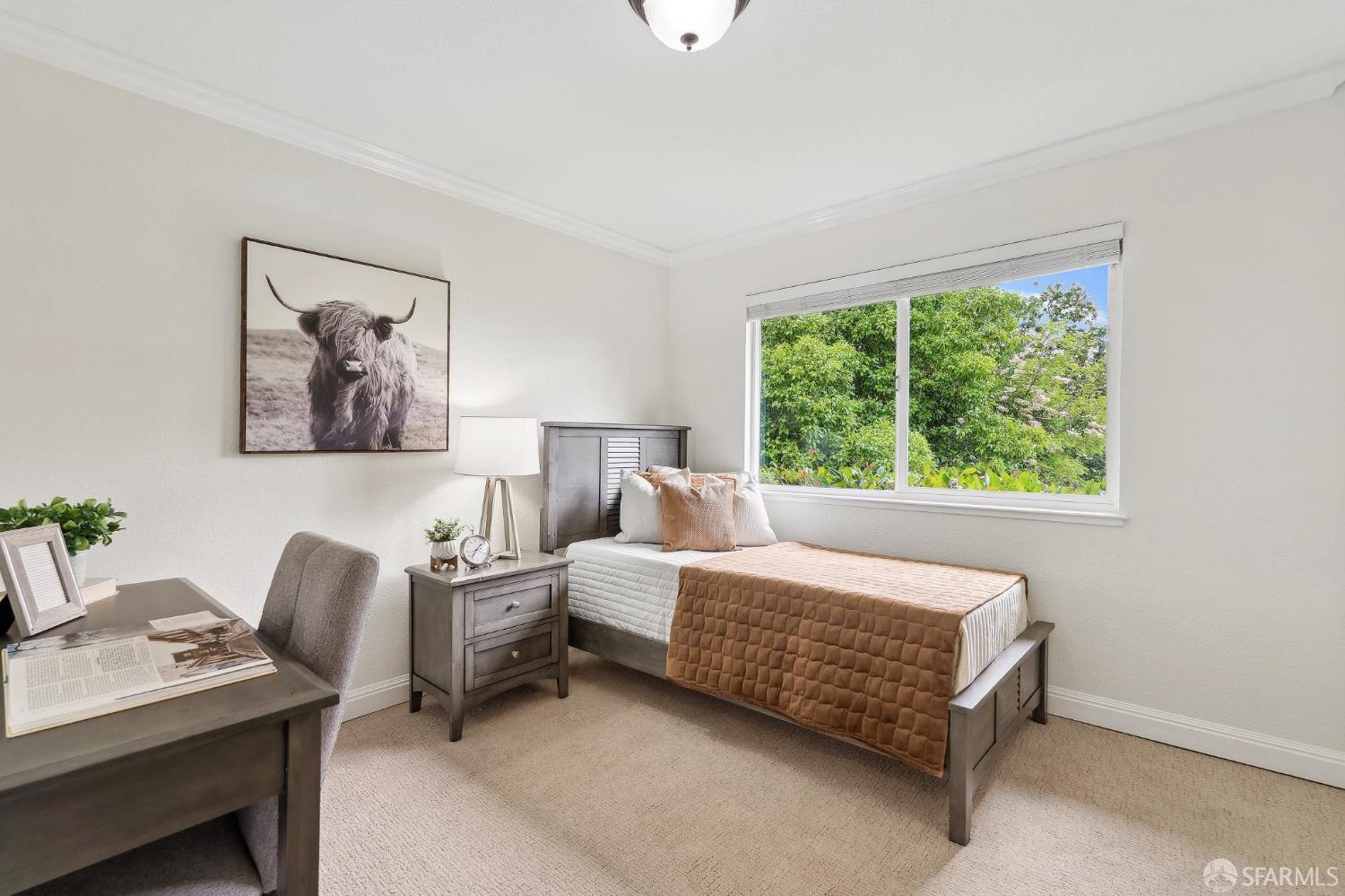 375 Montecillo Drive Walnut Creek, CA 94595 - Photo 37 of 79 a bedroom with a bed and a chair