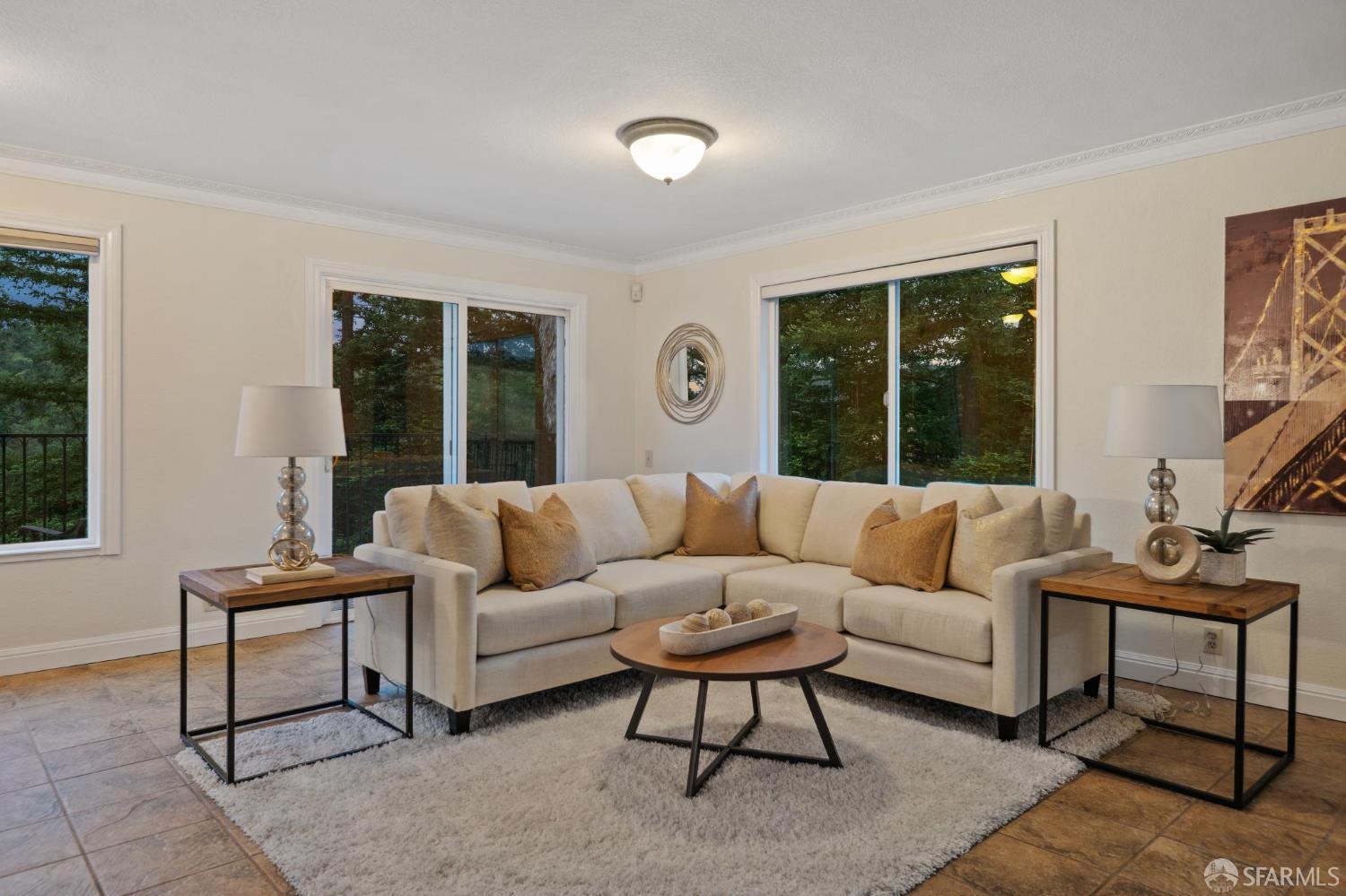 375 Montecillo Drive Walnut Creek, CA 94595 - Photo 76 of 79 a living room with furniture and a large window