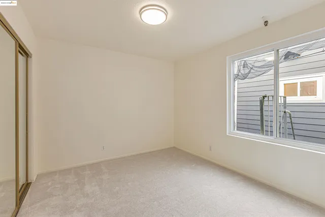an empty room with an entryway