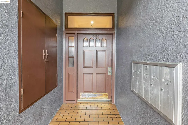 a view of an entryway door