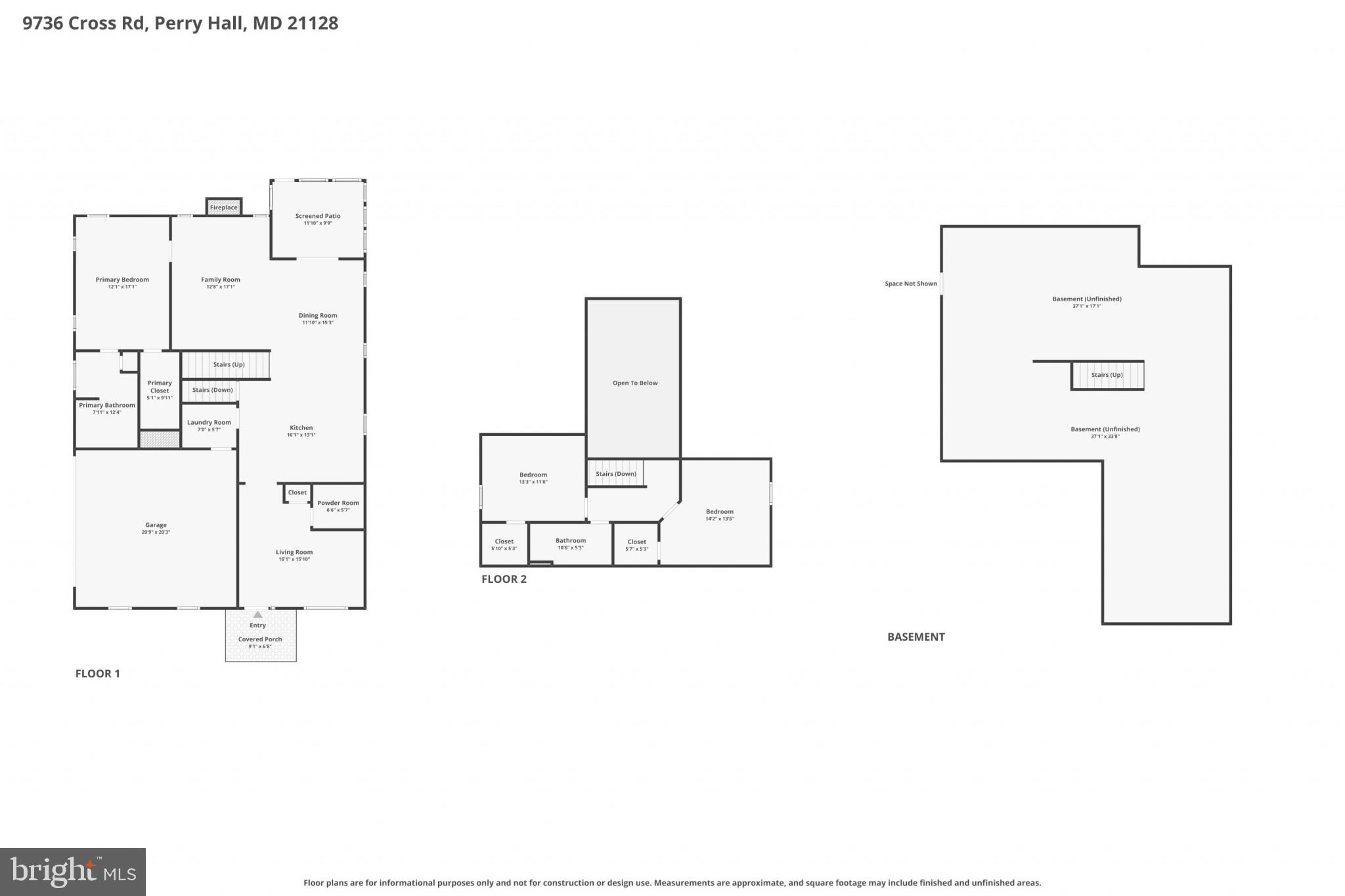 9736 Cross Road Perry Hall, MD 21128 - Photo 30 of 32 a picture of floor plan