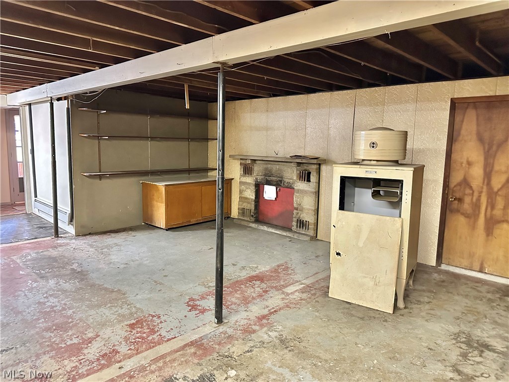 3730 Bower Road Rootstown, OH 44272 - Photo 33 of 50 Unfinished rec room with fireplace