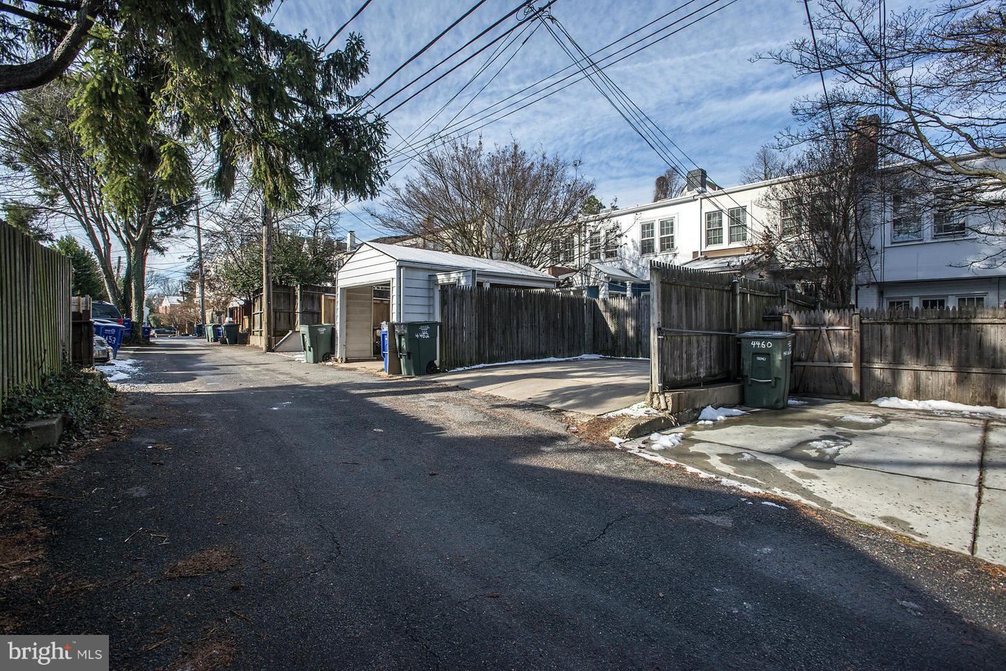 4458 Reservoir Road Northwest Washington, DC 20007 - Photo 26 of 27 Alley parking and rear access