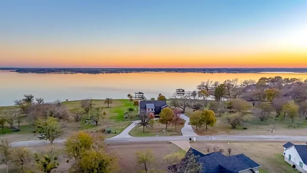 a view of a city and lake view