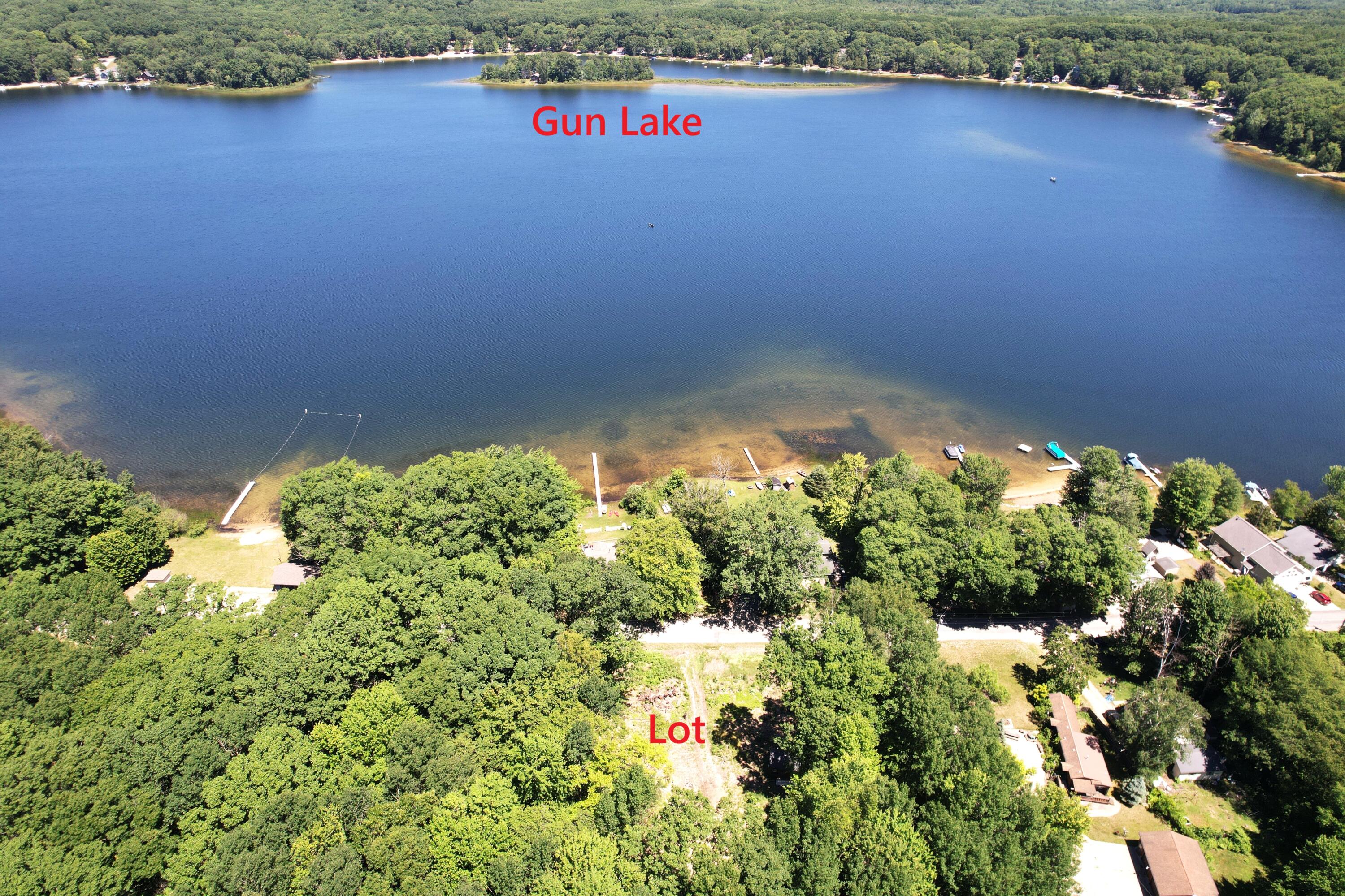 4209 East Town Line Road Fountain, MI 49410 - Photo 2 of 18 View of Gun Lake