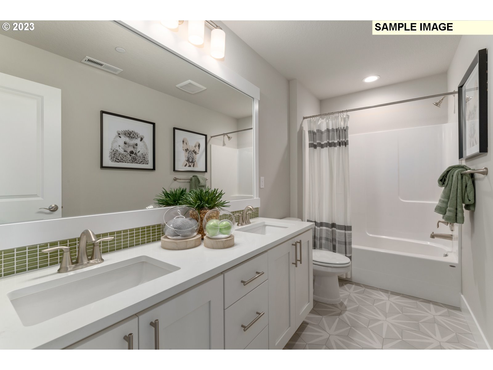 5597 North 94th Avenue, Unit LT246 Camas, WA 98607 - Photo 26 of 32 a bathroom with a sink a toilet and tub