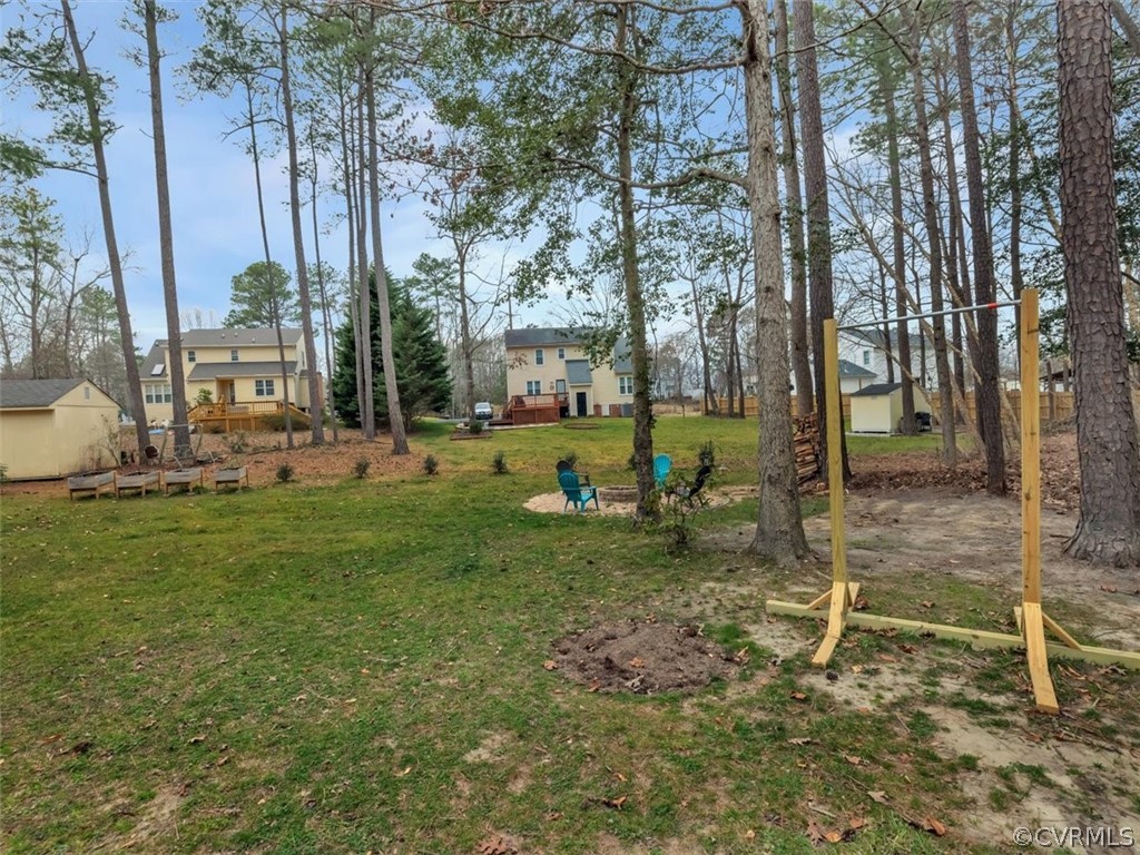 7612 Genuine Risk Lane Midlothian, VA 23112 - Photo 27 of 30 View of Backyard with Newly Planted (12) Trees, cu