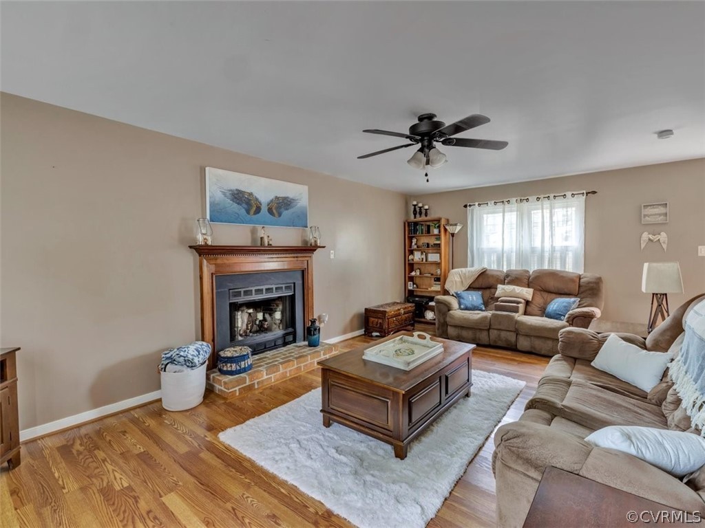 7612 Genuine Risk Lane Midlothian, VA 23112 - Photo 5 of 30 Spacious Great Room with Wood Burning Fireplace wi