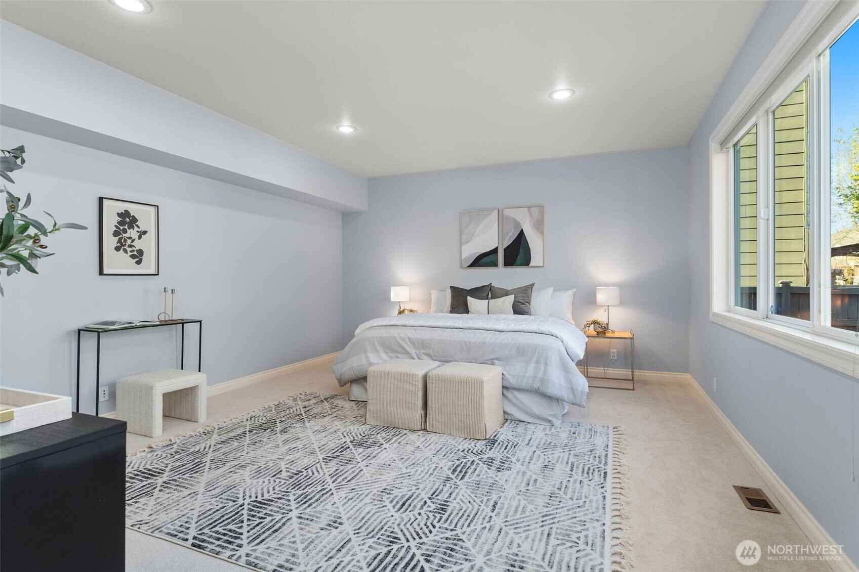 202 Chelan Court Northeast Renton, WA 98059 - Photo 15 of 40 a bedroom with a bed and a window