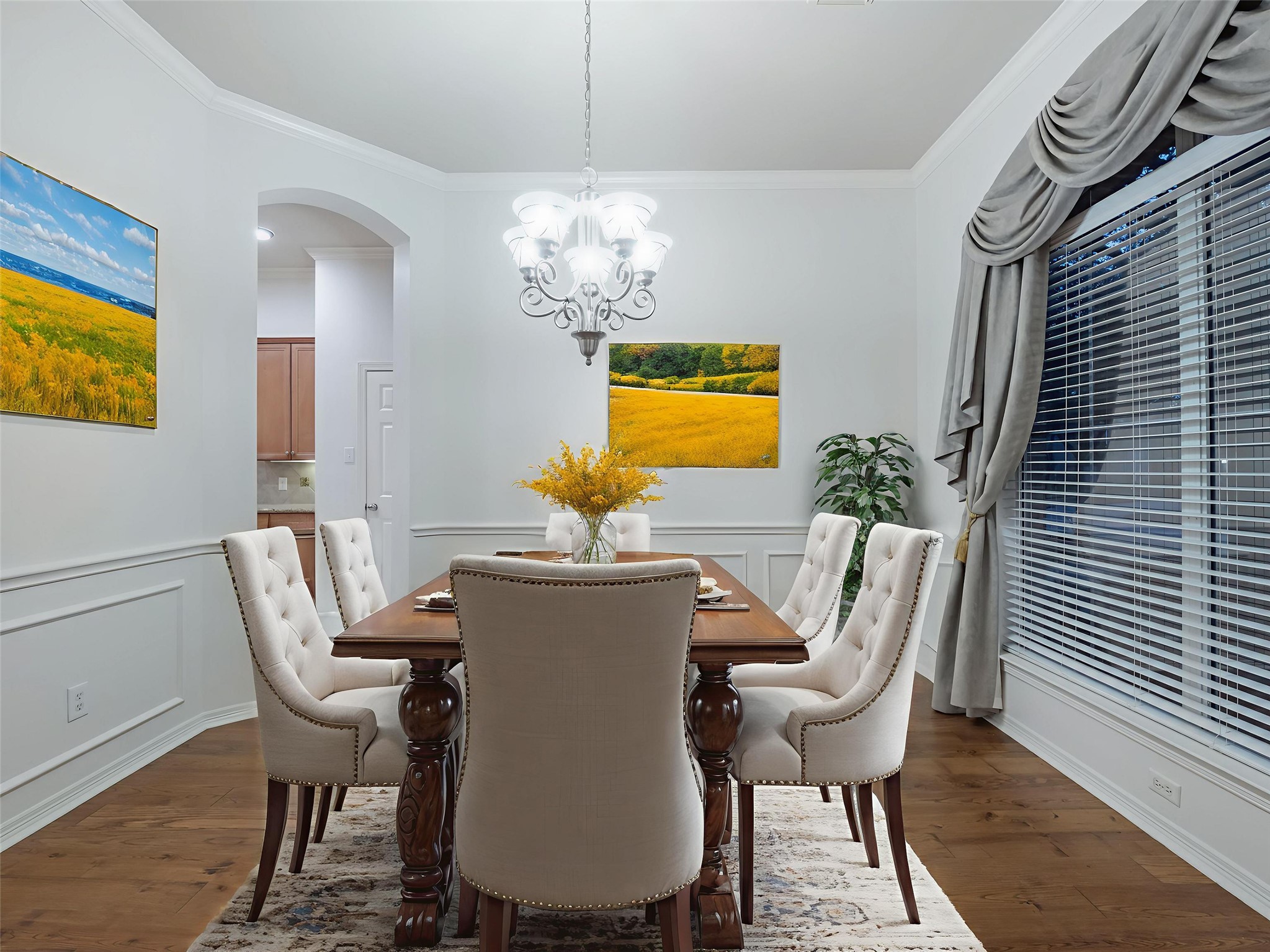 1511 Baldridge Lane Katy, TX 77494 - Photo 8 of 50 a view of a dining room with furniture and chandelier