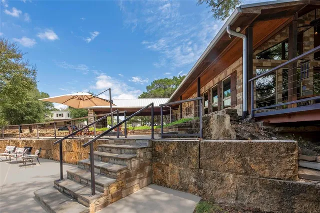 a view of outdoor space and deck
