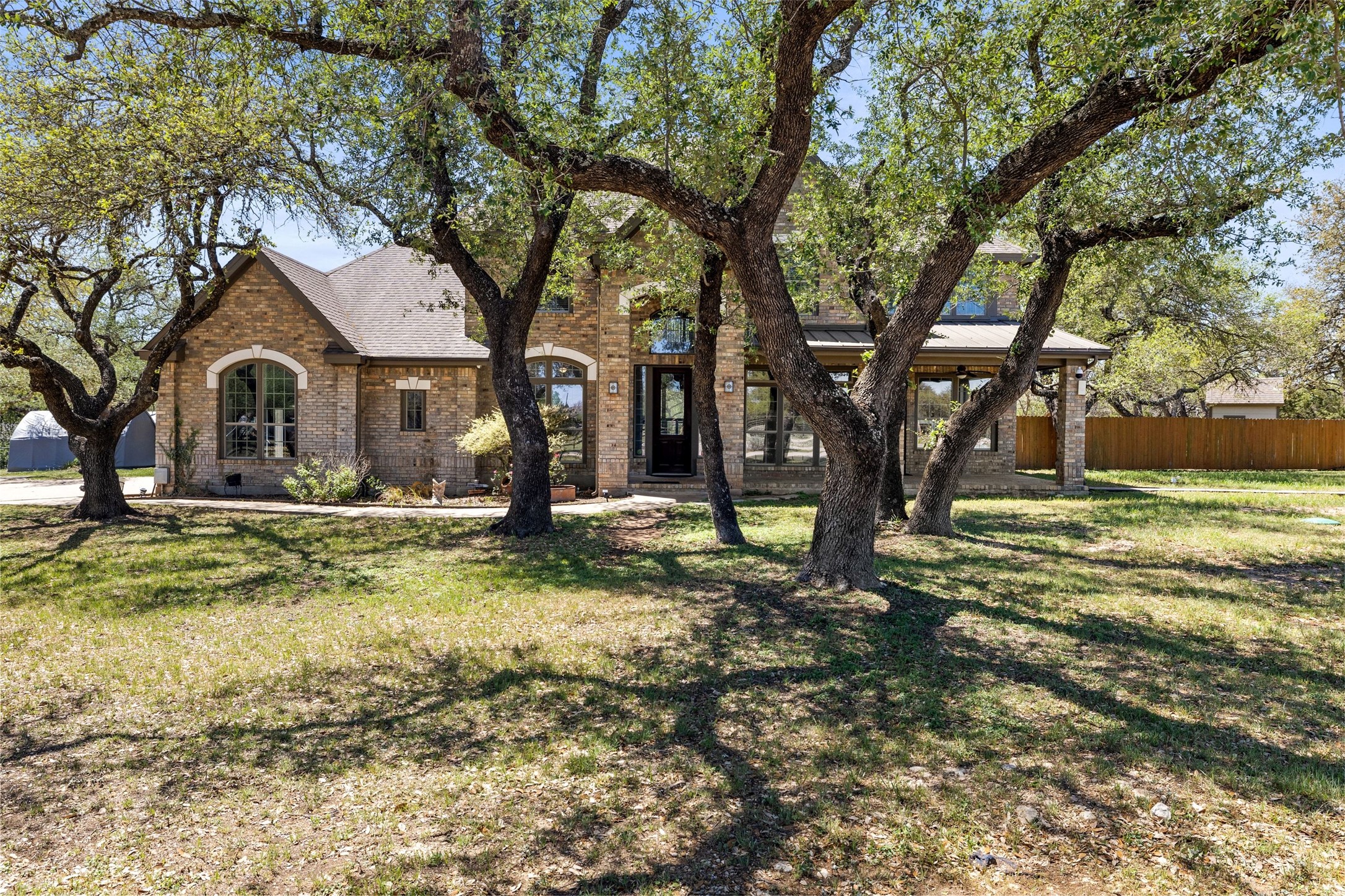 View of front facade with brick siding