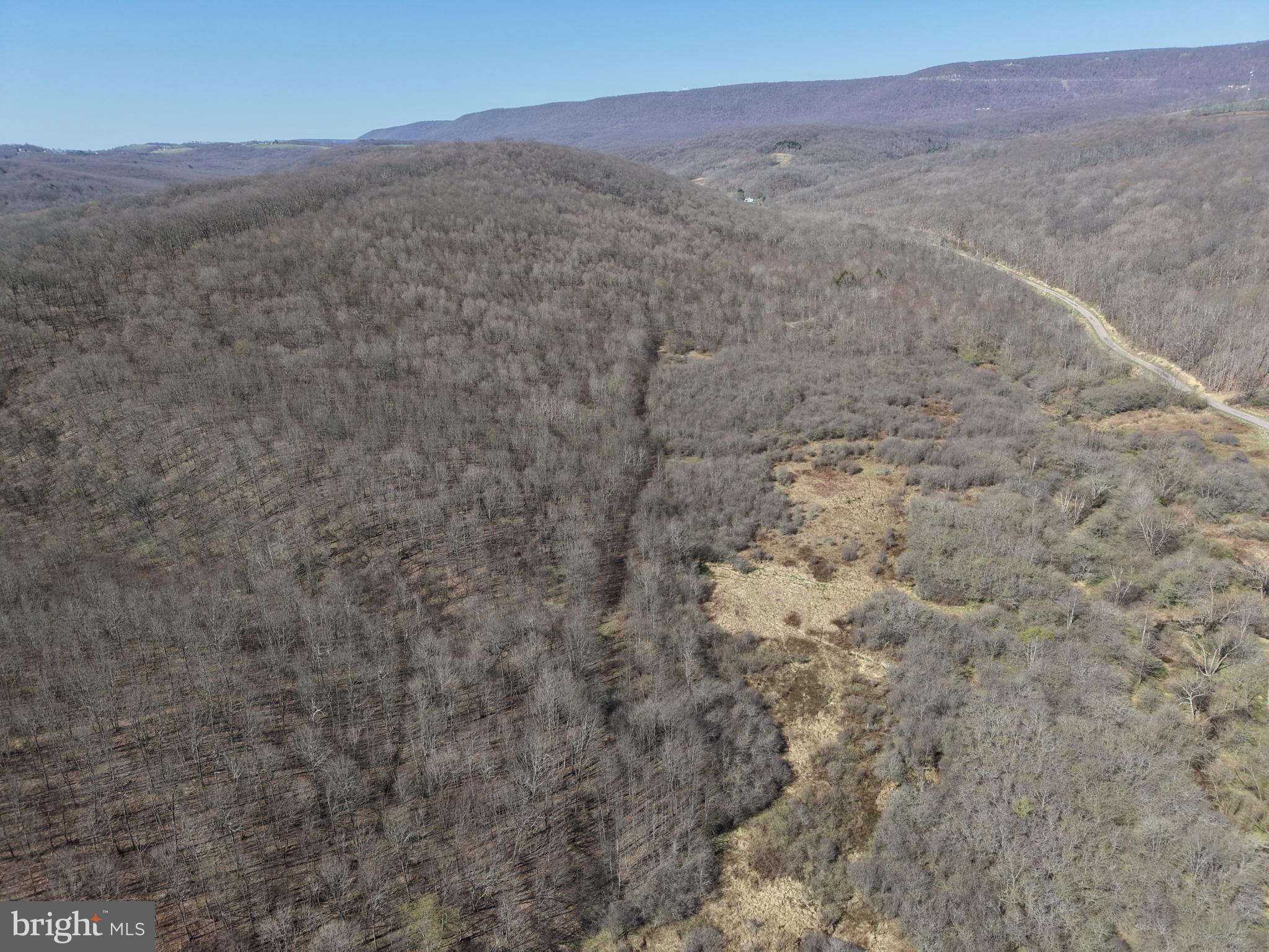 129-acres Black Hollow Road Schellsburg, PA 15559 - Photo 10 of 72 a view of a dry field with mountains in the background