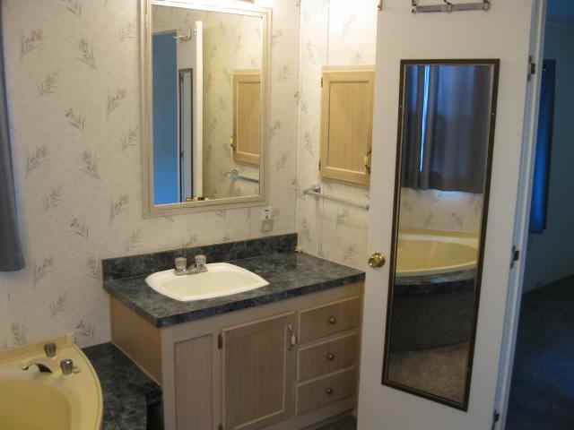 1270 Magic Sands Way Turlock, CA 95380 - Photo 17 of 25 a bathroom with a granite countertop sink and a mirror