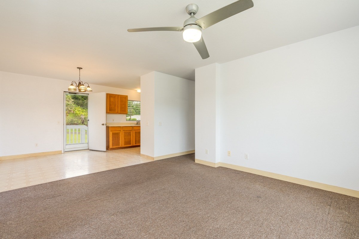6363 A Puupilo Road Kapaa, HI 96746 - Photo 8 of 19 an empty room with a empty space and a ceiling fan