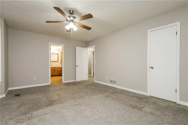 a view of an empty room