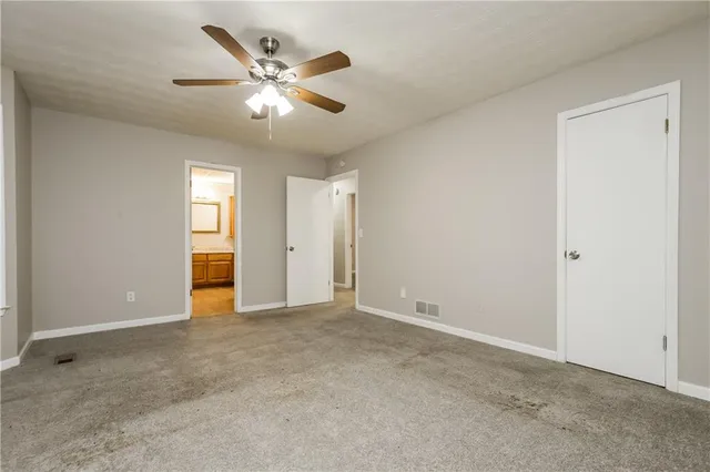 a view of an empty room