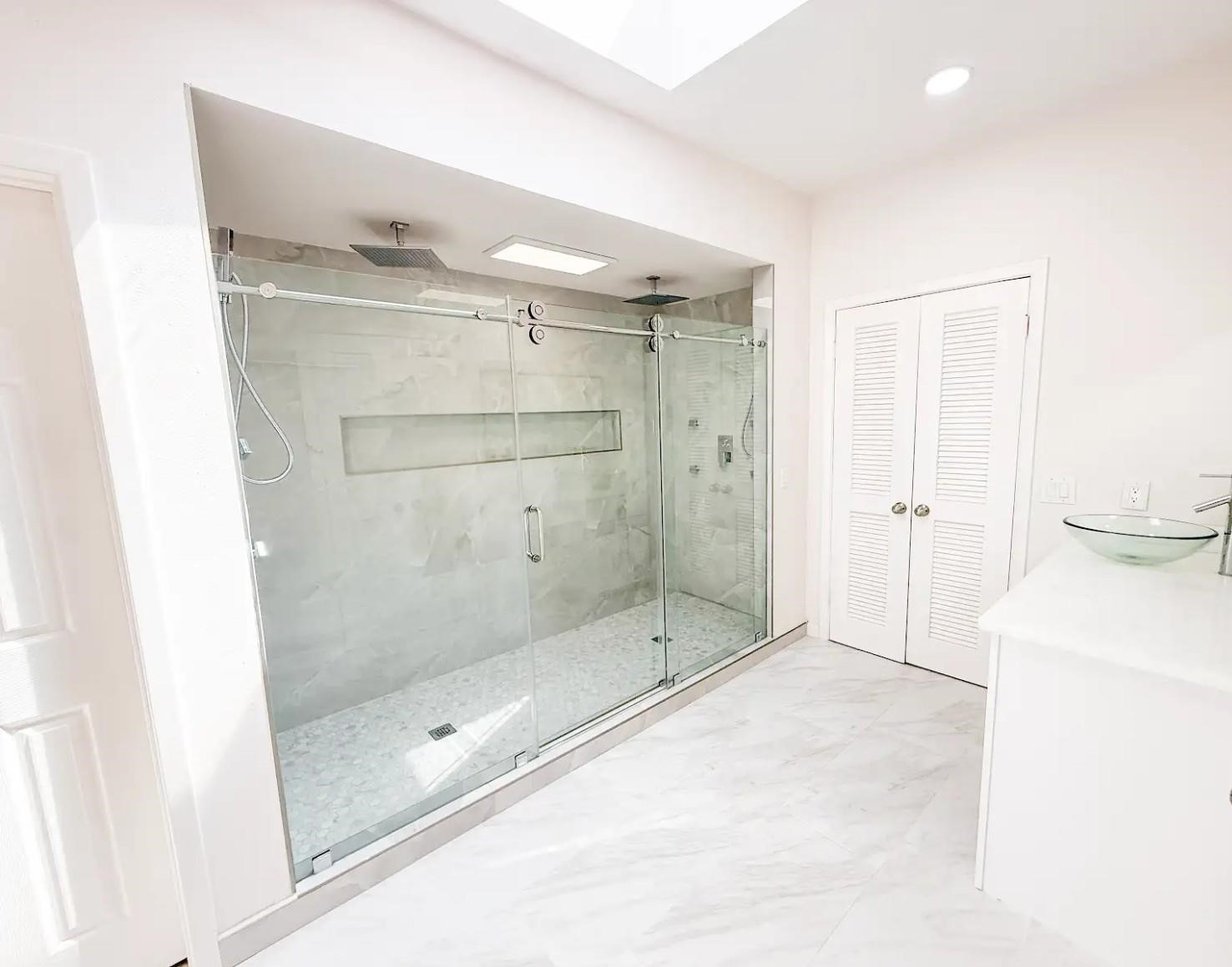 1111 Potomac Drive, Unit B Houston, TX 77057 - Photo 13 of 22 a bathroom with a shower and a sink