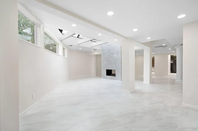 a view of an empty room