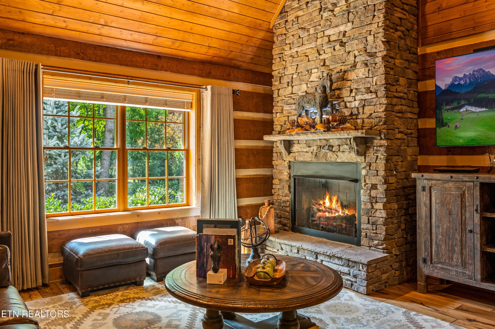 144 Lakeside Townsend, TN 37882 - Photo 22 of 56 a living room with furniture a fireplace and a window