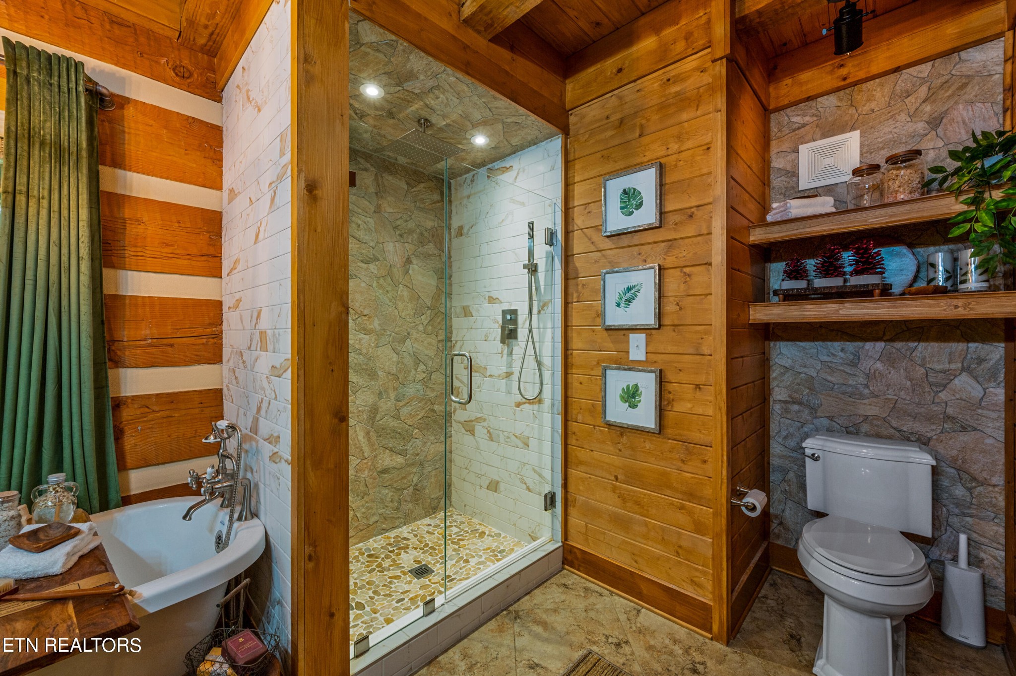 144 Lakeside Townsend, TN 37882 - Photo 31 of 56 a bathroom with a toilet and a shower