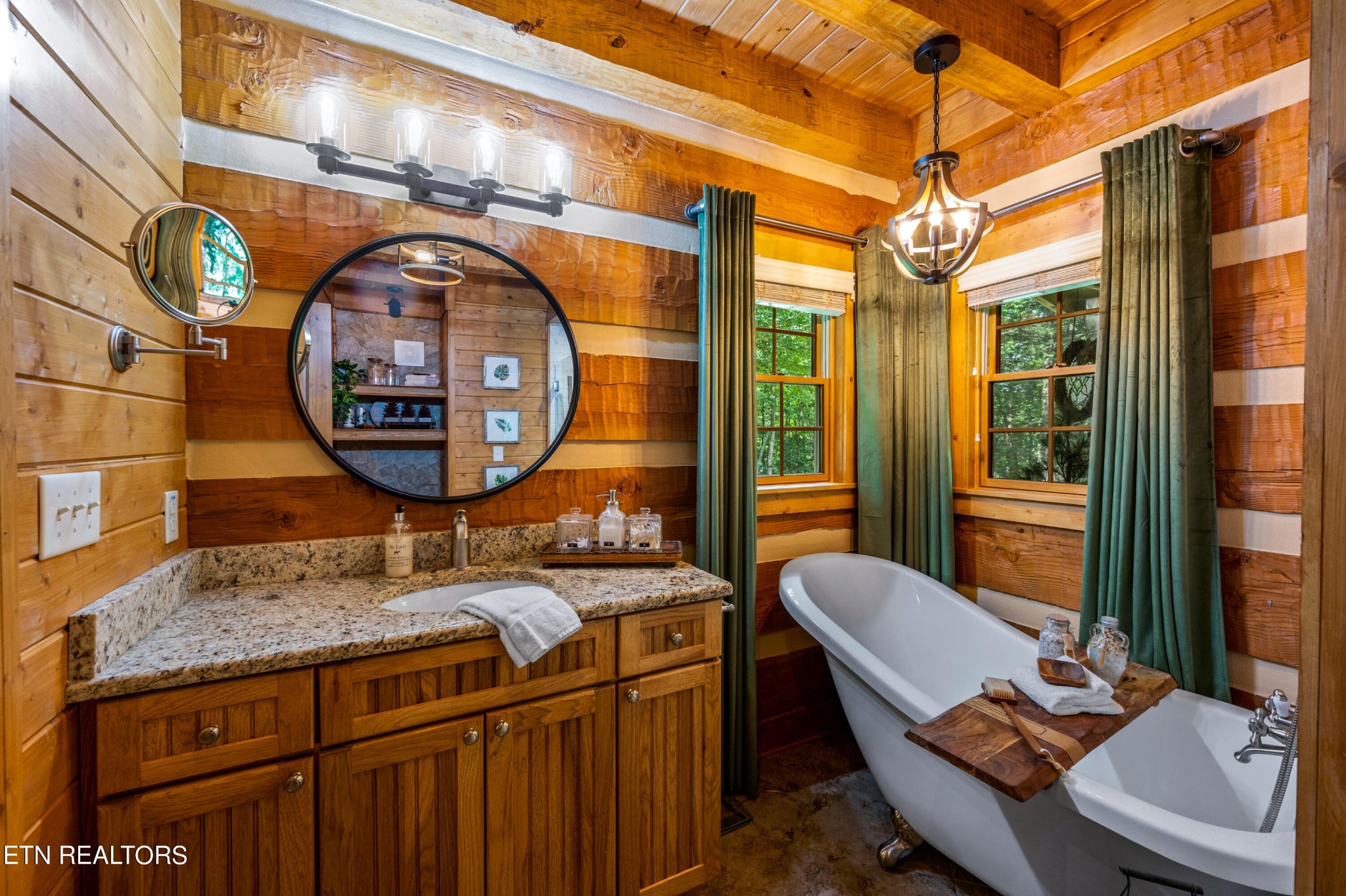 144 Lakeside Townsend, TN 37882 - Photo 32 of 56 a bathroom with a sink and a mirror