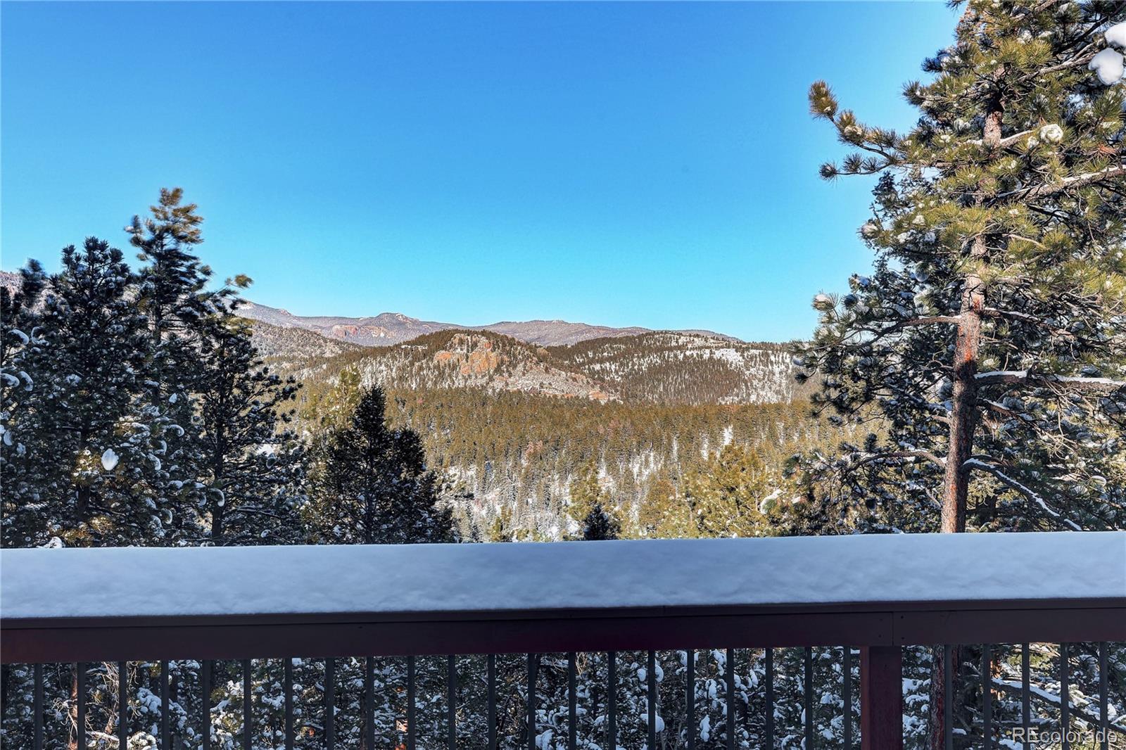 217 Catamount Ridge Road Bailey, CO 80421 - Photo 4 of 37 a view of a yard from a balcony