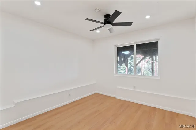 a view of a balcony with an outdoor space