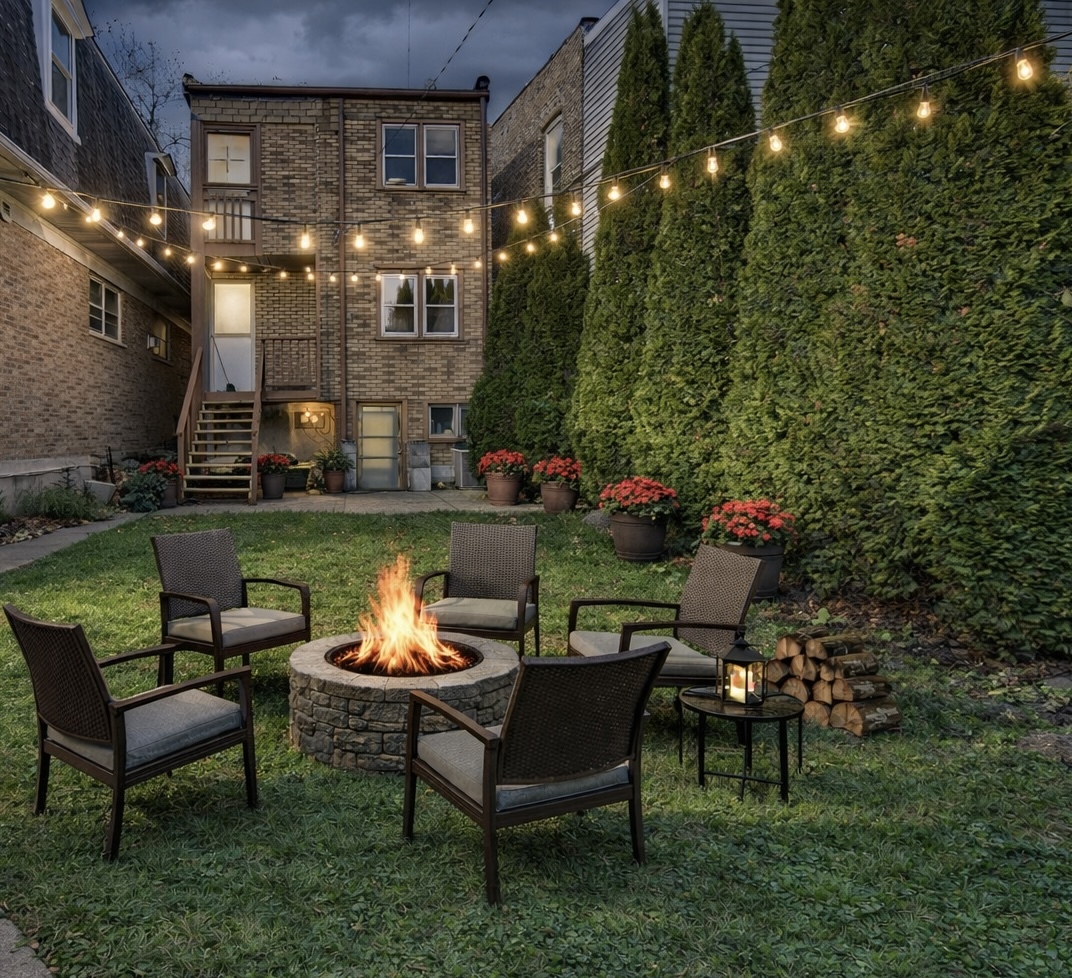 3329 South Racine Avenue Chicago, IL 60608 - Photo 3 of 33 a view of a chairs and table in a patio