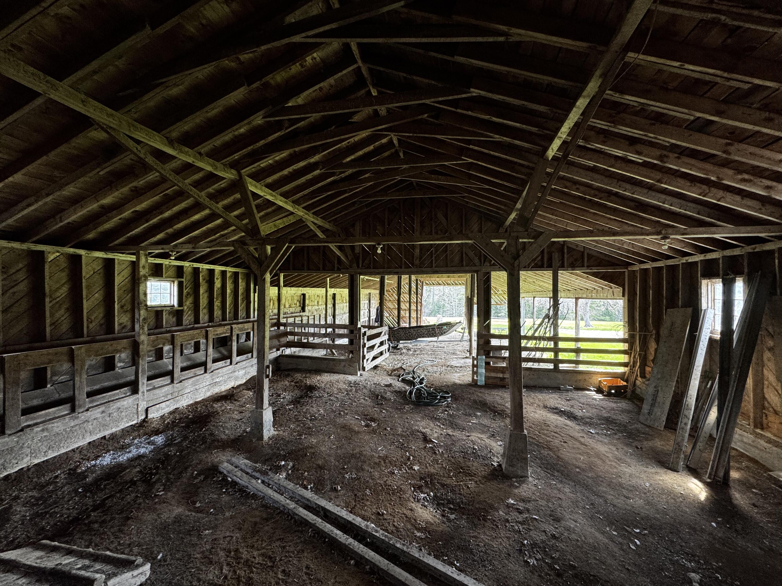 275 Harriman Road Waldoboro, ME 04572 - Photo 11 of 33 Interior Barn