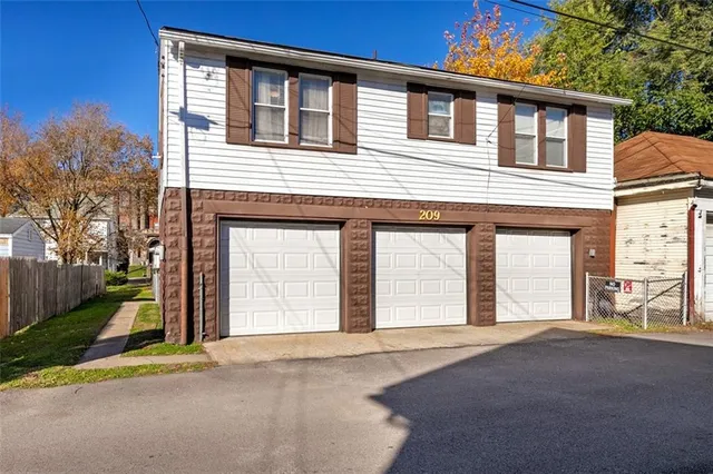 a front view of a house