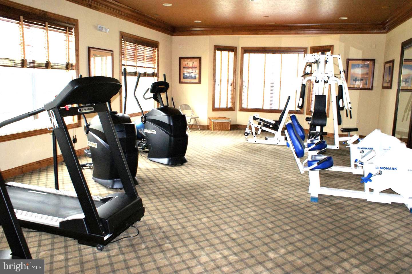 1121 Colts Circle, Unit P Lawrenceville, NJ 08648 - Photo 30 of 34 a view of a room with gym equipment