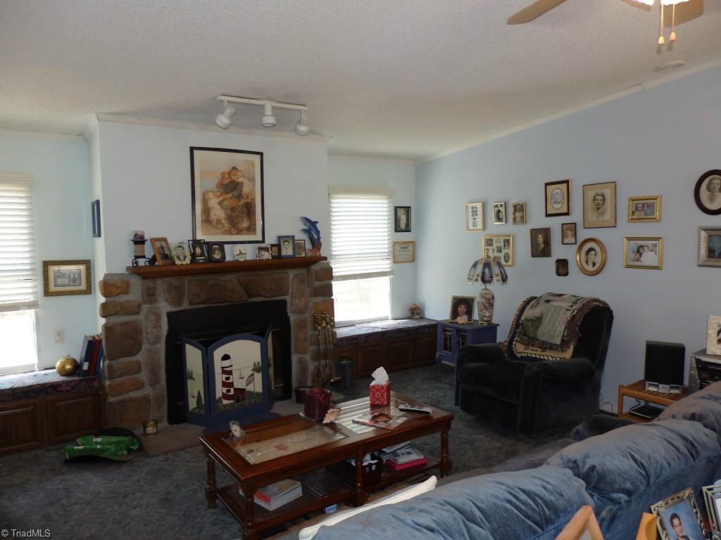 1744 Finch Farm Road Thomasville, NC 27360 - Photo 6 of 25 Living room with fireplace