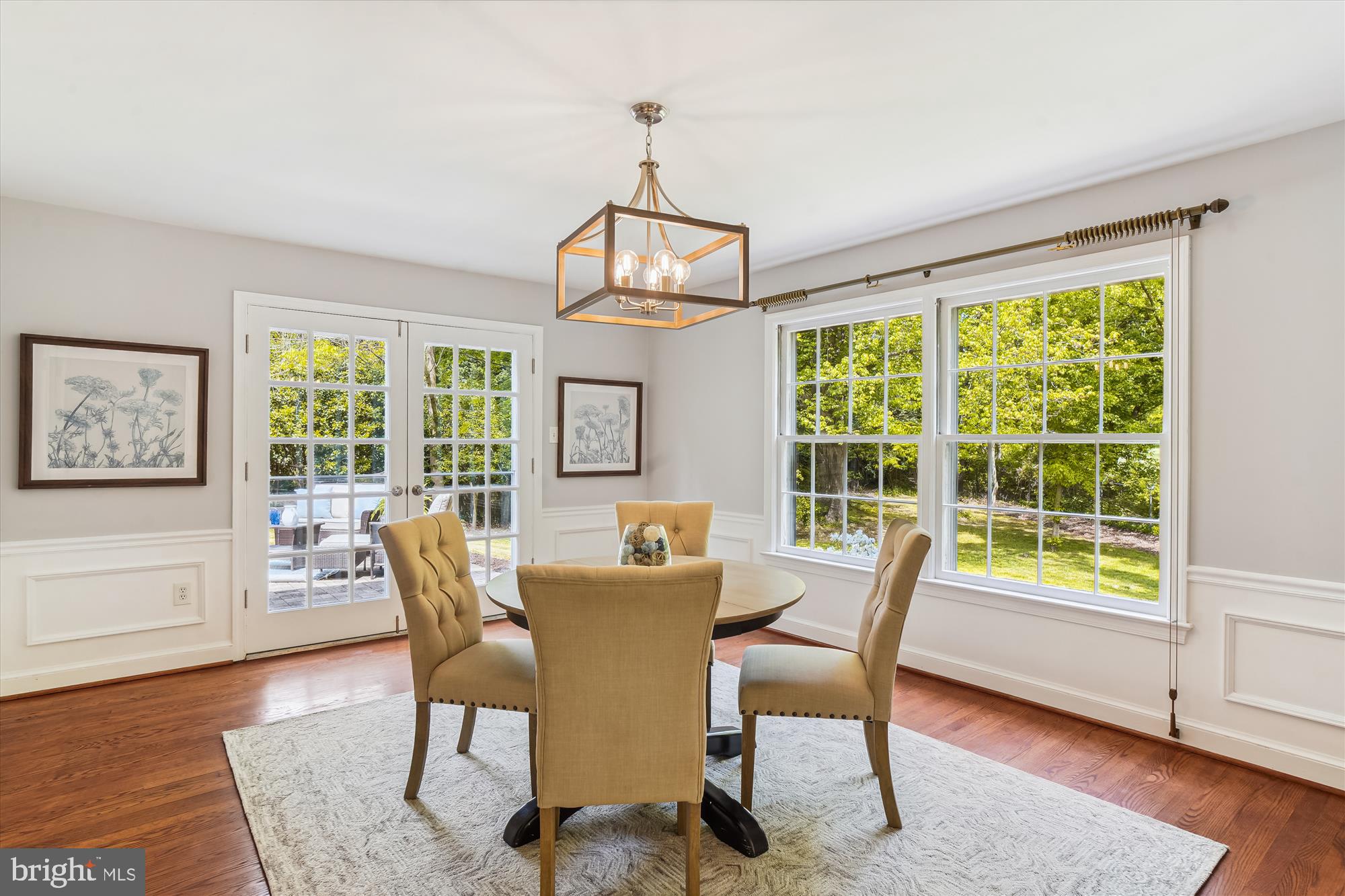 10001 Carter Road Bethesda, MD 20817 - Photo 12 of 78 Dining Room with Large Windows & Exit to Patio