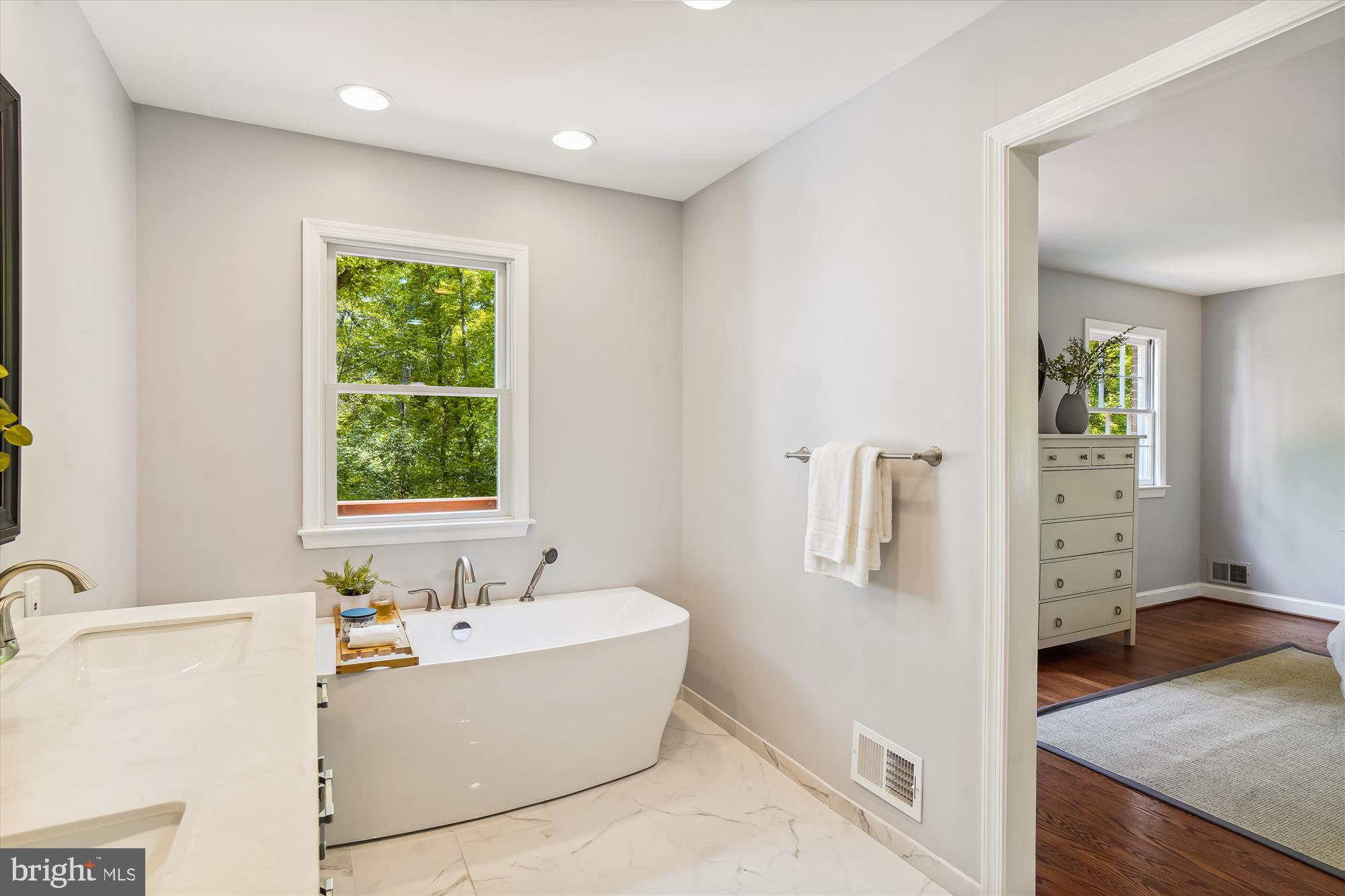 10001 Carter Road Bethesda, MD 20817 - Photo 45 of 78 Primary Bath with Soaking Tub
