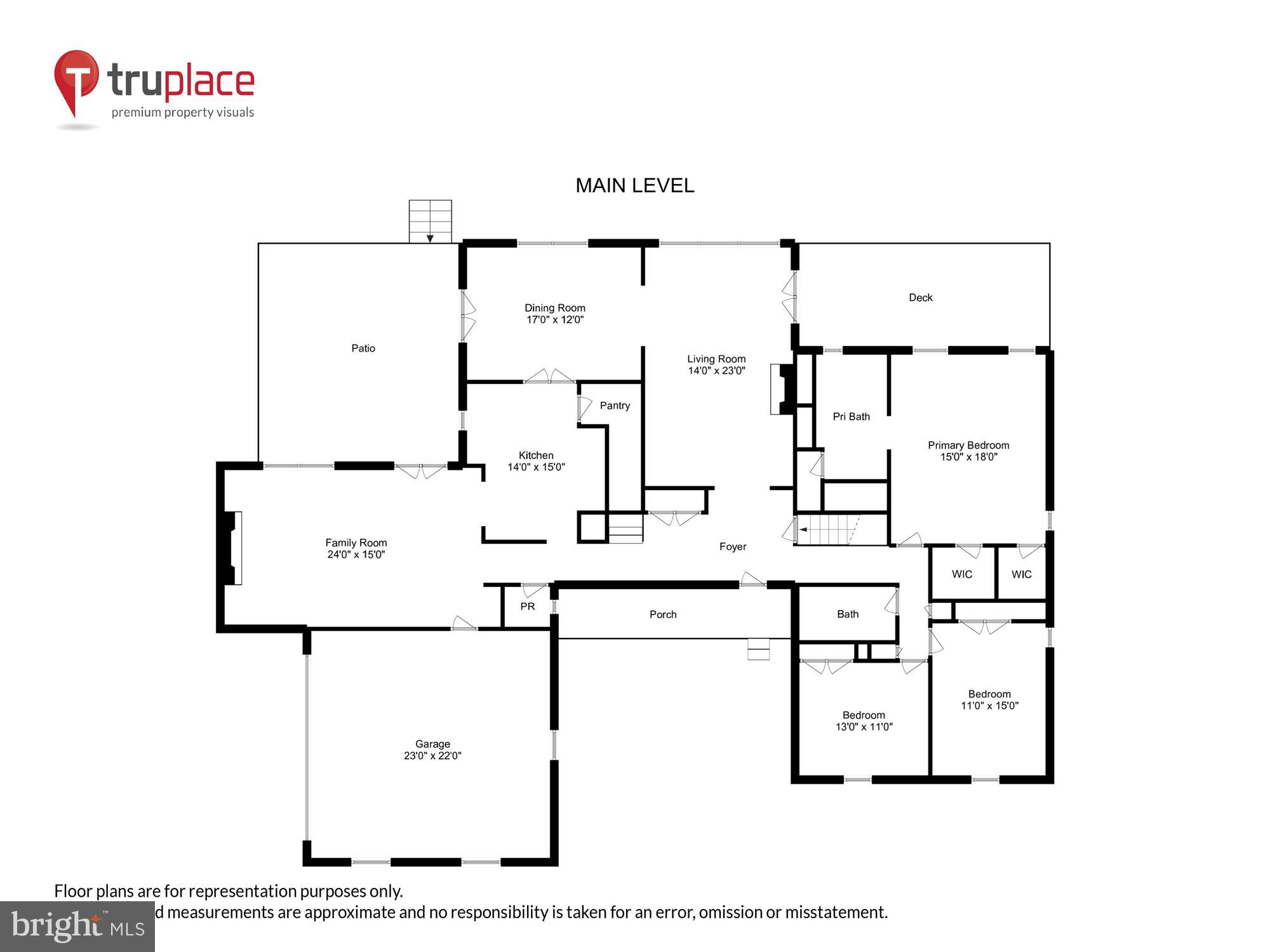 10001 Carter Road Bethesda, MD 20817 - Photo 76 of 78 Main Level Floorplan