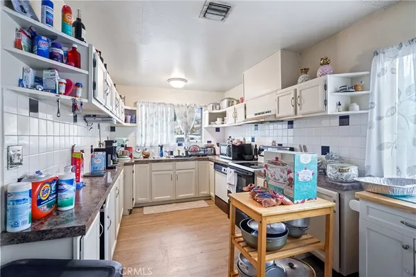 a room with storage and utility