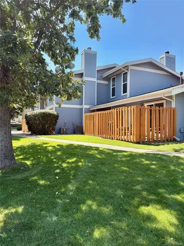 a view of a backyard with a garden