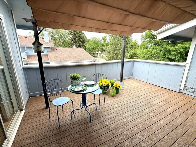 a view of outdoor space with seating area