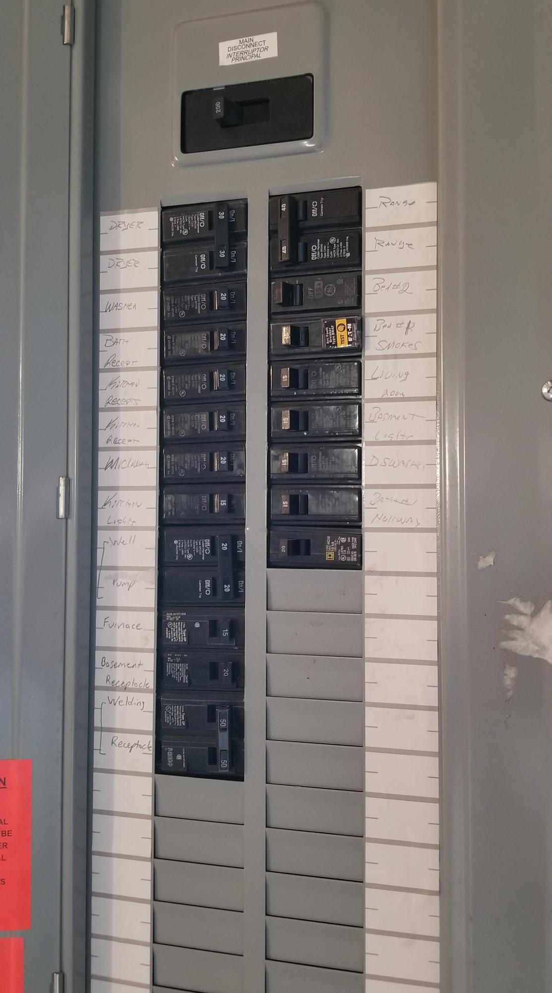 190 Alfred Road Sanford, ME 04073 - Photo 29 of 32 Fully Labeled Circuit Panel