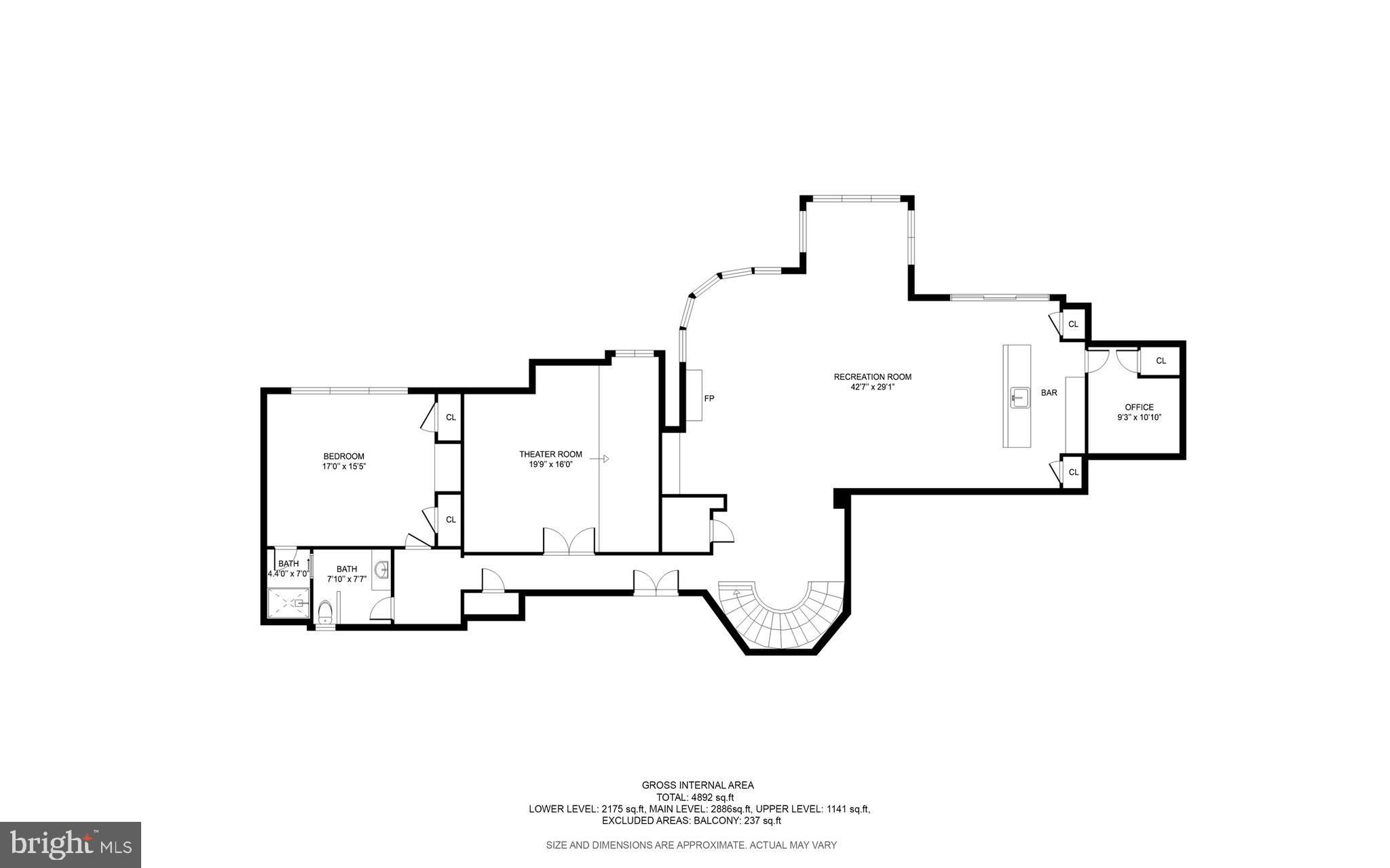 2331 Ridge Tree Court Ellicott City, MD 21042 - Photo 71 of 71 Lower level floor plan