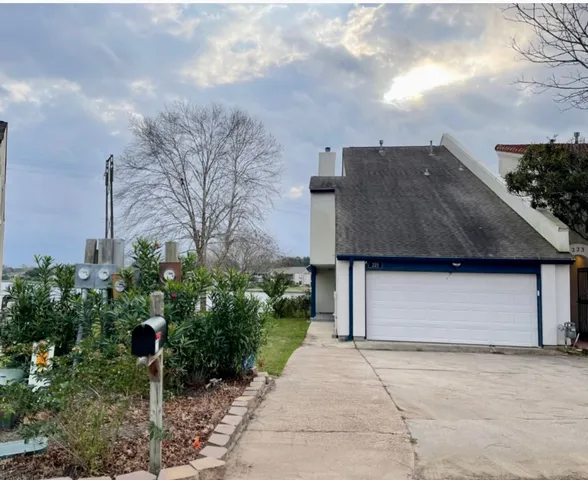 a living room with a rug