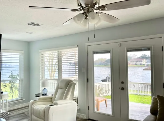 a house view with a outdoor space