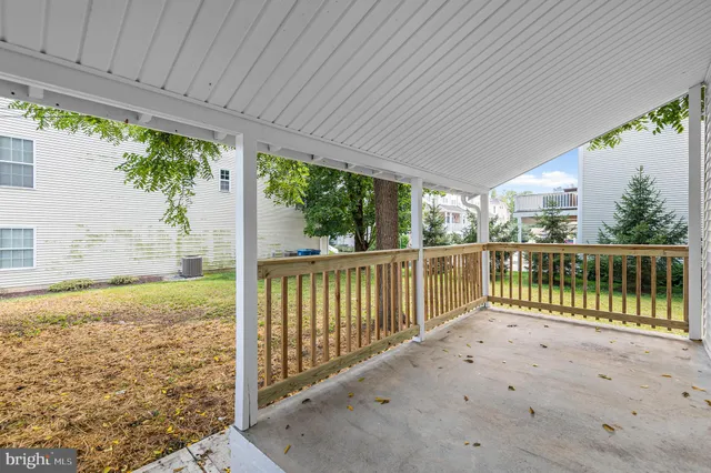 a view of a balcony with lake view