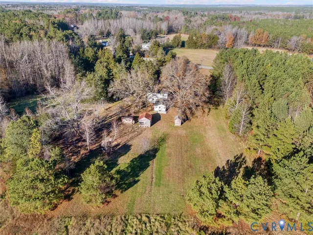 a view of lake with green space