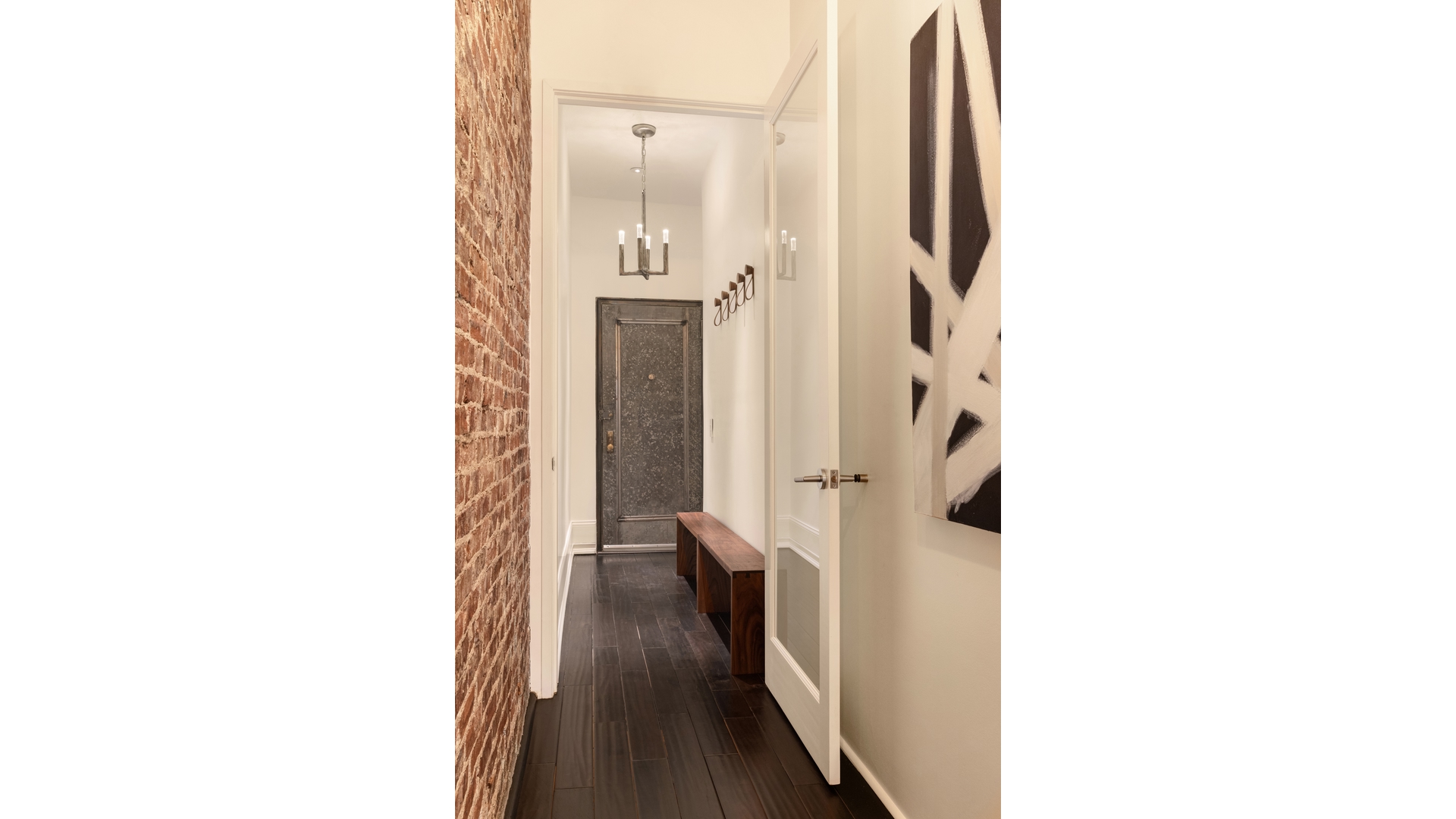 396 3rd Street, Unit SIX Brooklyn, NY 11215 - Photo 10 of 11 a bathroom with a glass door shower and a sink