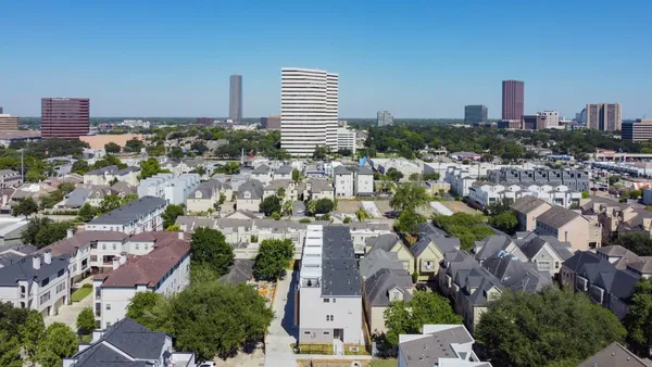 an aerial view of city