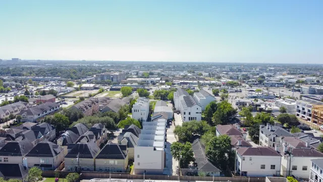 an aerial view of multiple house
