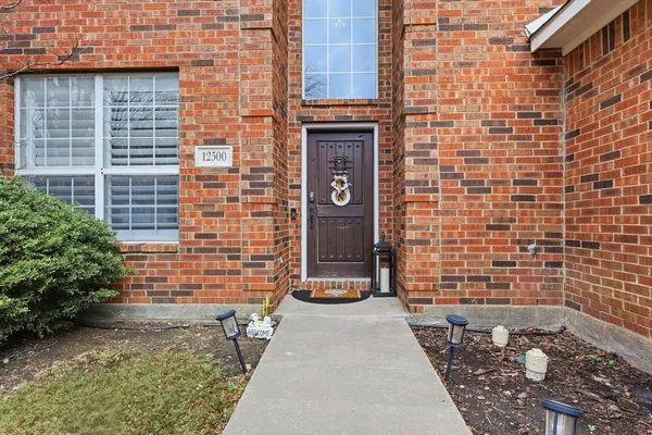 a front view of a building